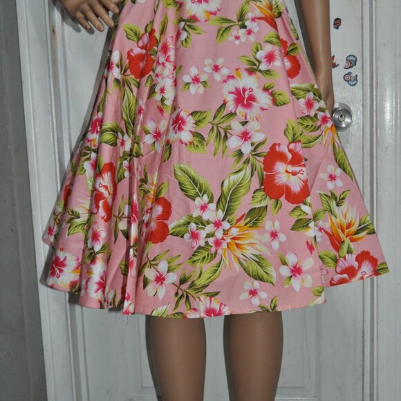 50's Retro Vintage Full Circle Skirt Women's Cocktail Party A-Line Skirt XL - Picture 3 of 5